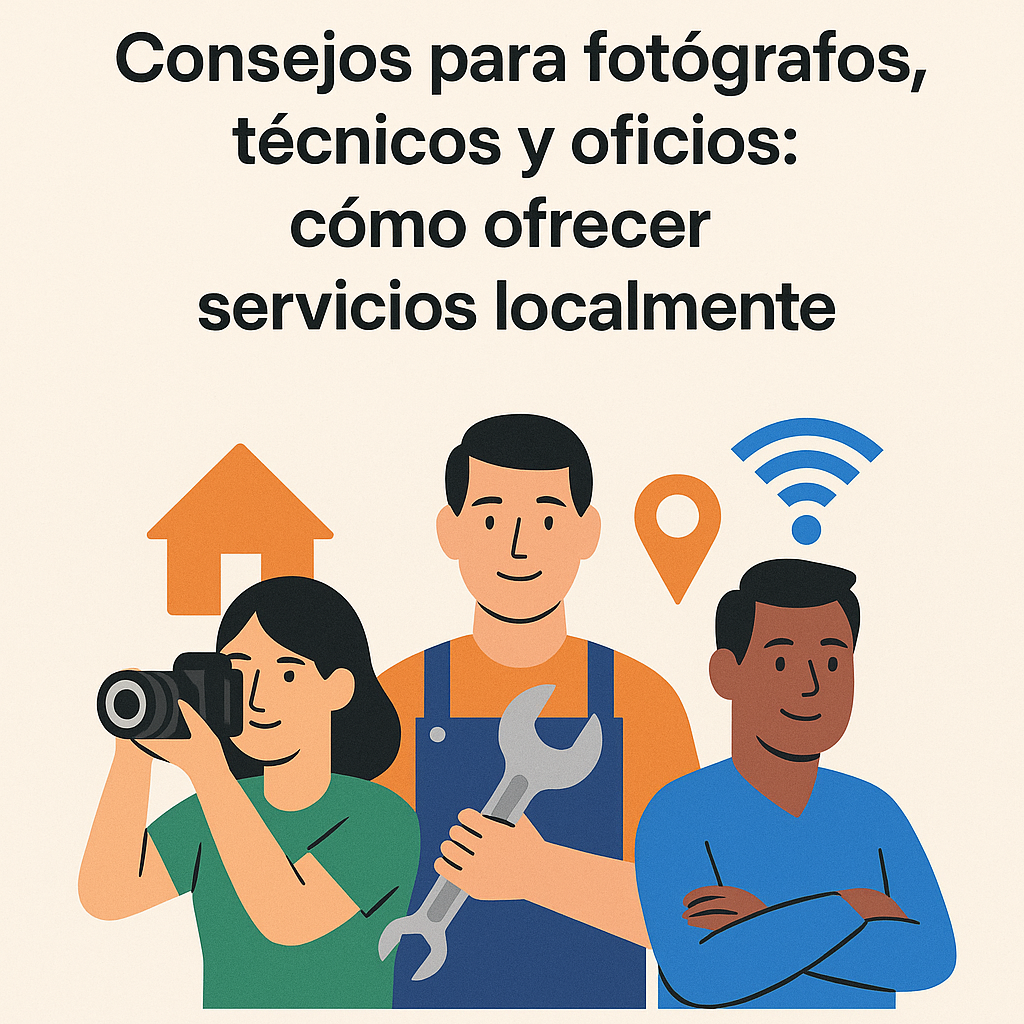 Guía práctica para ofrecer servicios en fotografía y oficios