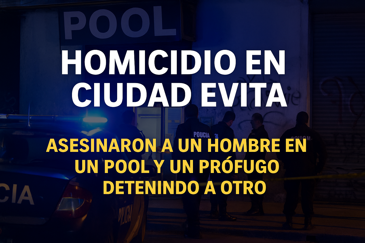 Intento de homicidio en Ciudad Evita: asesinaron a un hombre de 31 años en un pool y detienen a un hermano, otro sigue prófugo