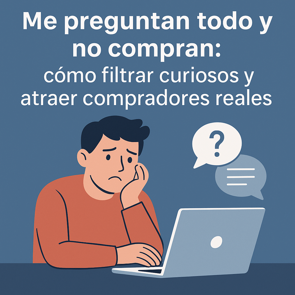Me preguntan todo y no compran: cómo evitar perder tiempo con curiosos