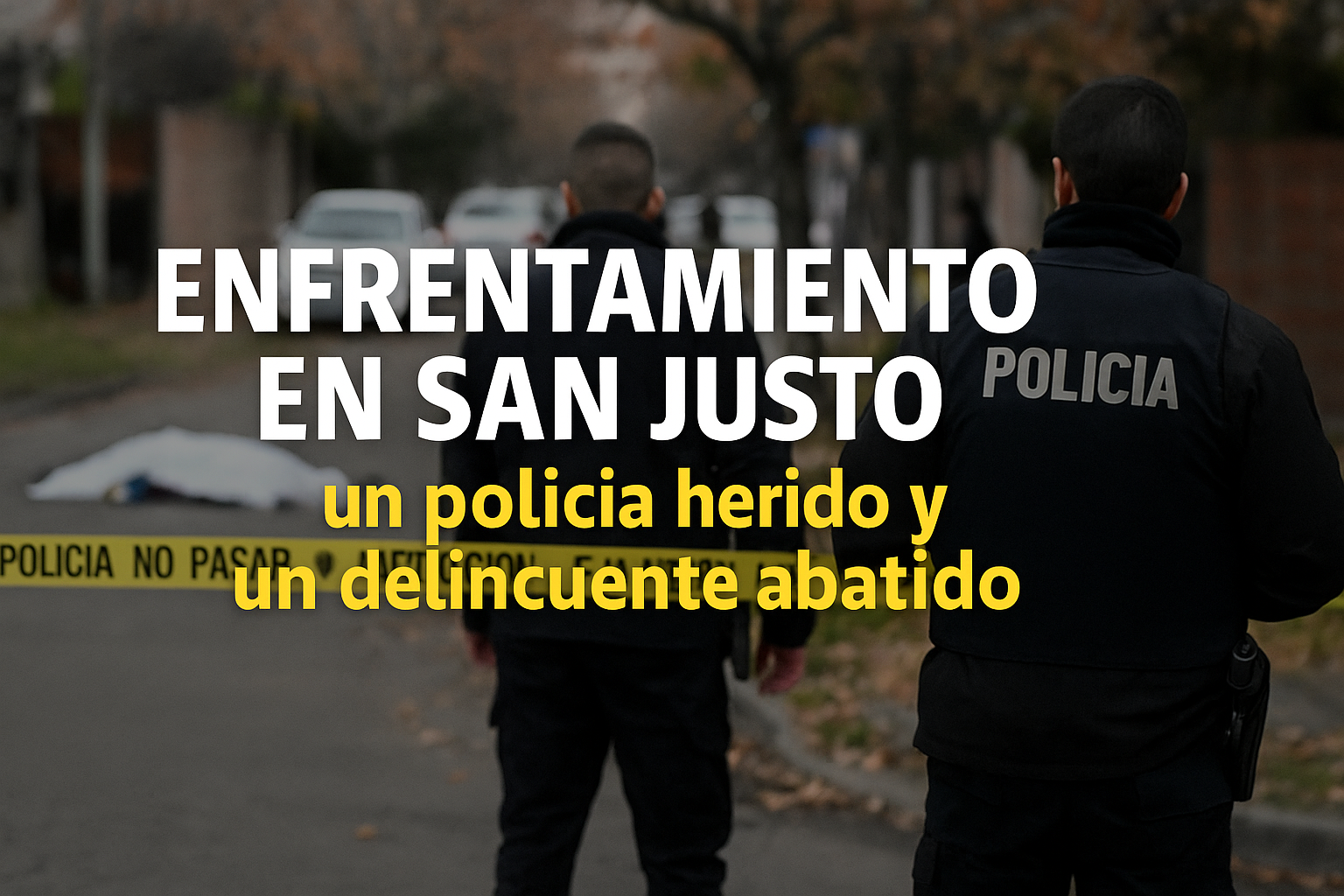 Enfrentamiento en San Justo: policía herido y un delincuente abatido tras intento de robo