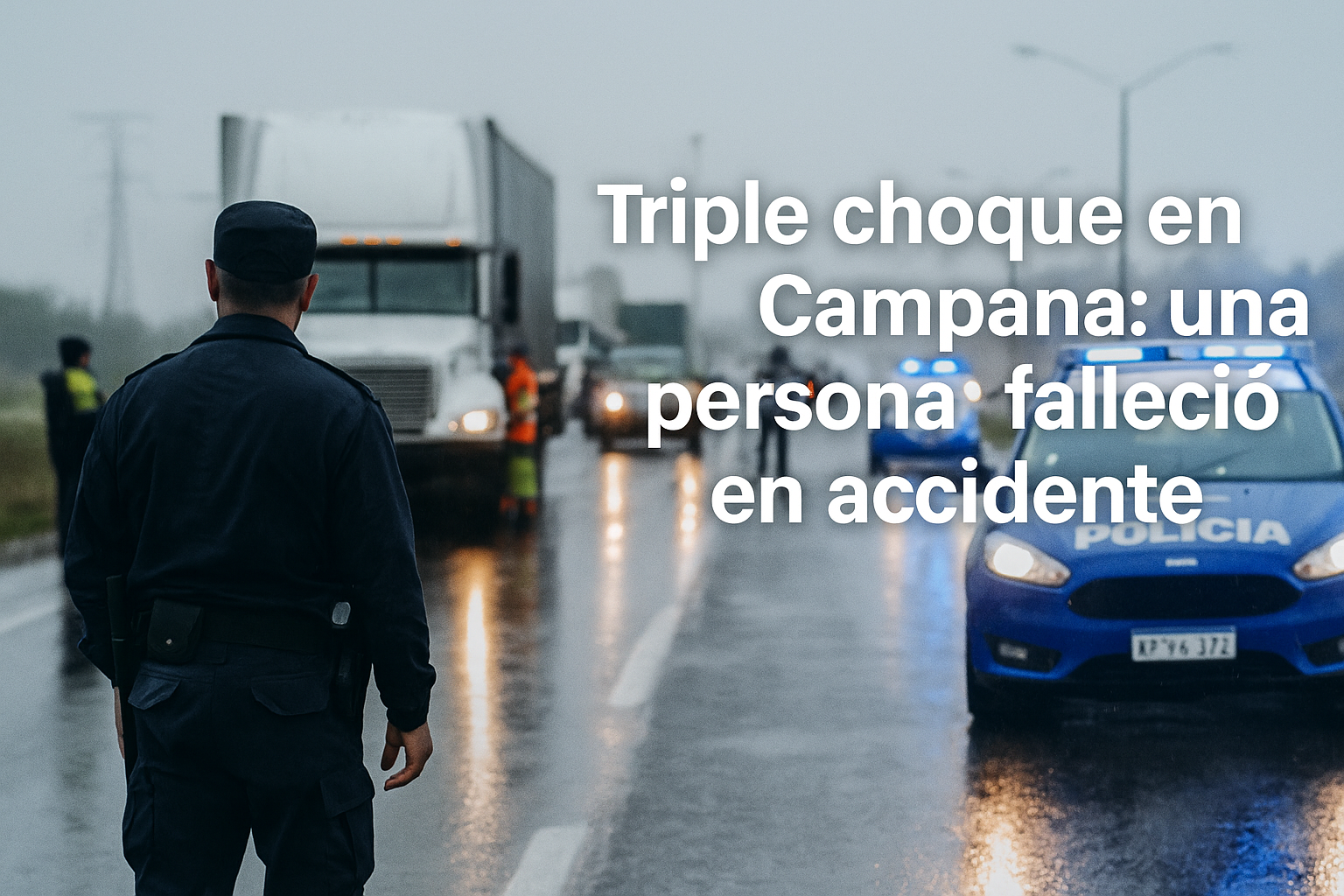 Triple choque en Campana: una persona falleció en accidente vial