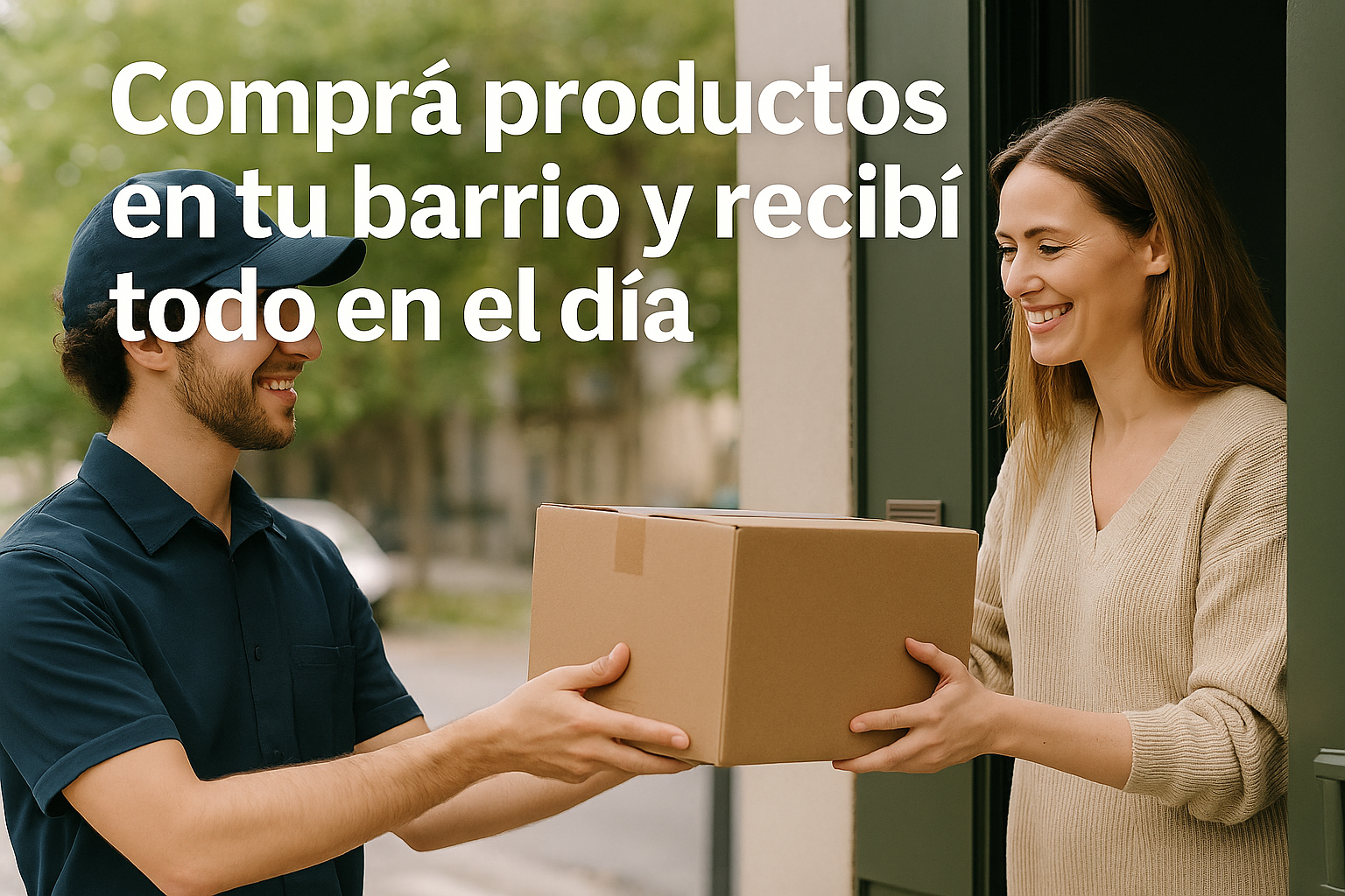 Comprá productos en tu barrio y recibí todo en el día