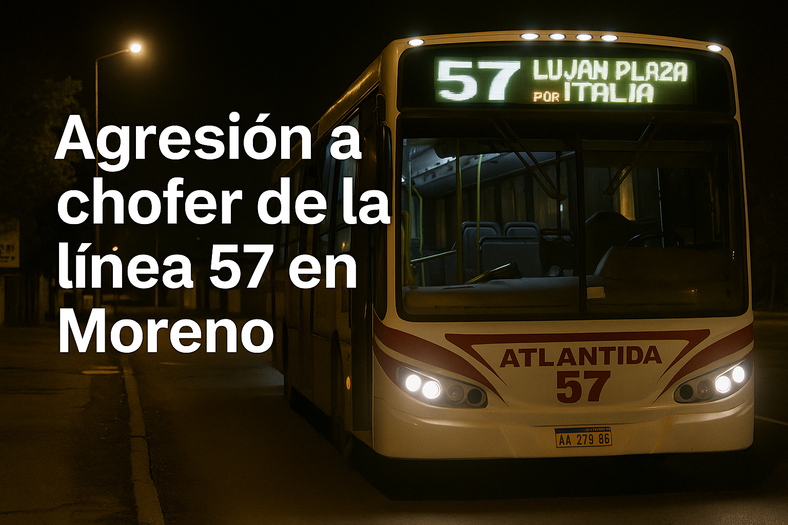 🚍 Agresión chofer línea 57 Moreno: ataque a un colectivero en La Reja