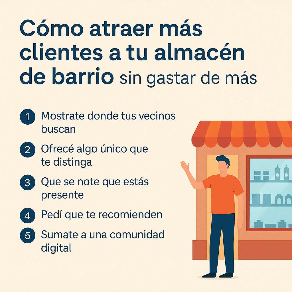 Cómo atraer más clientes a tu almacén de barrio sin gastar de más