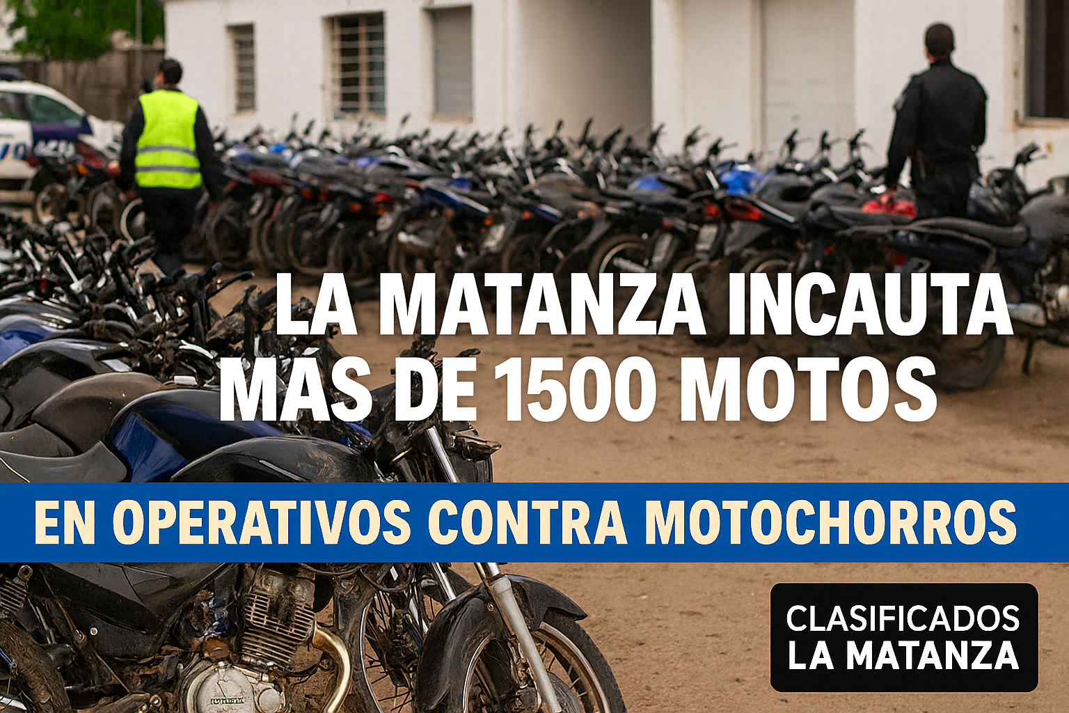 La Matanza incauta más de 1500 motos por semana en operativos contra motochorros
