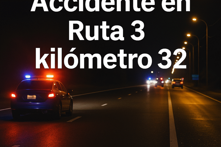 🚨 Accidente en Ruta 3 kilómetro 32: dos policías heridos tras persecución en González Catán
