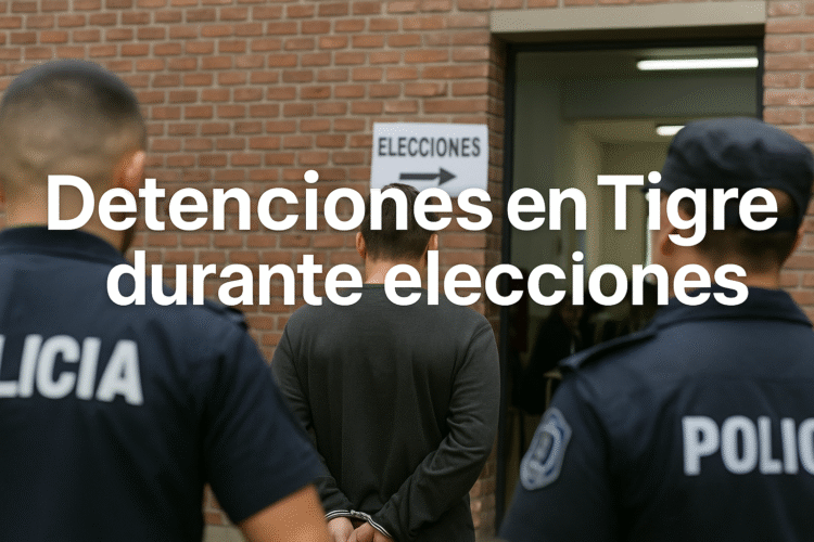 Detenciones en Tigre durante elecciones: dos hombres con pedido de captura fueron arrestados