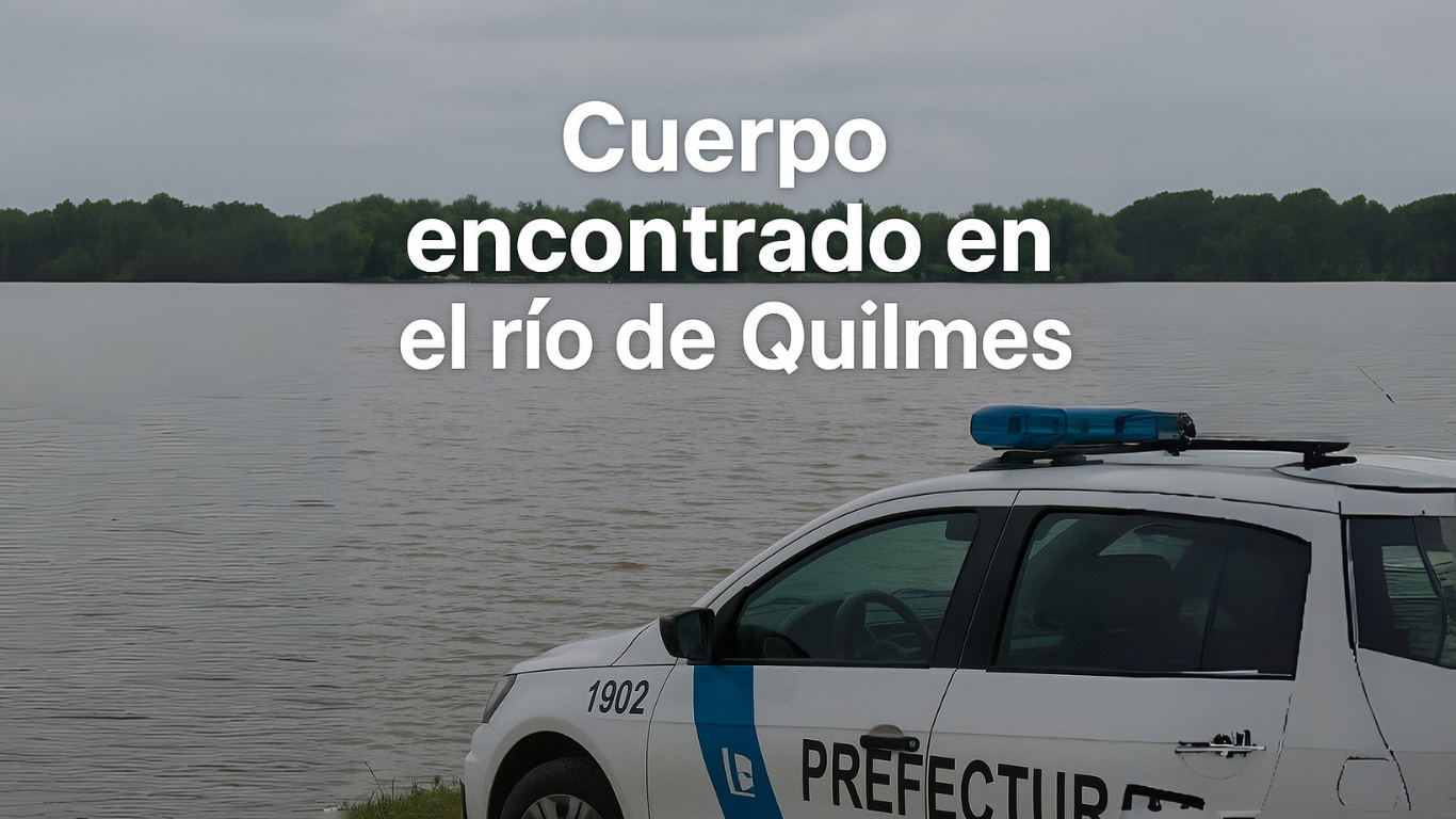 Encontraron un cuerpo en el río de Quilmes