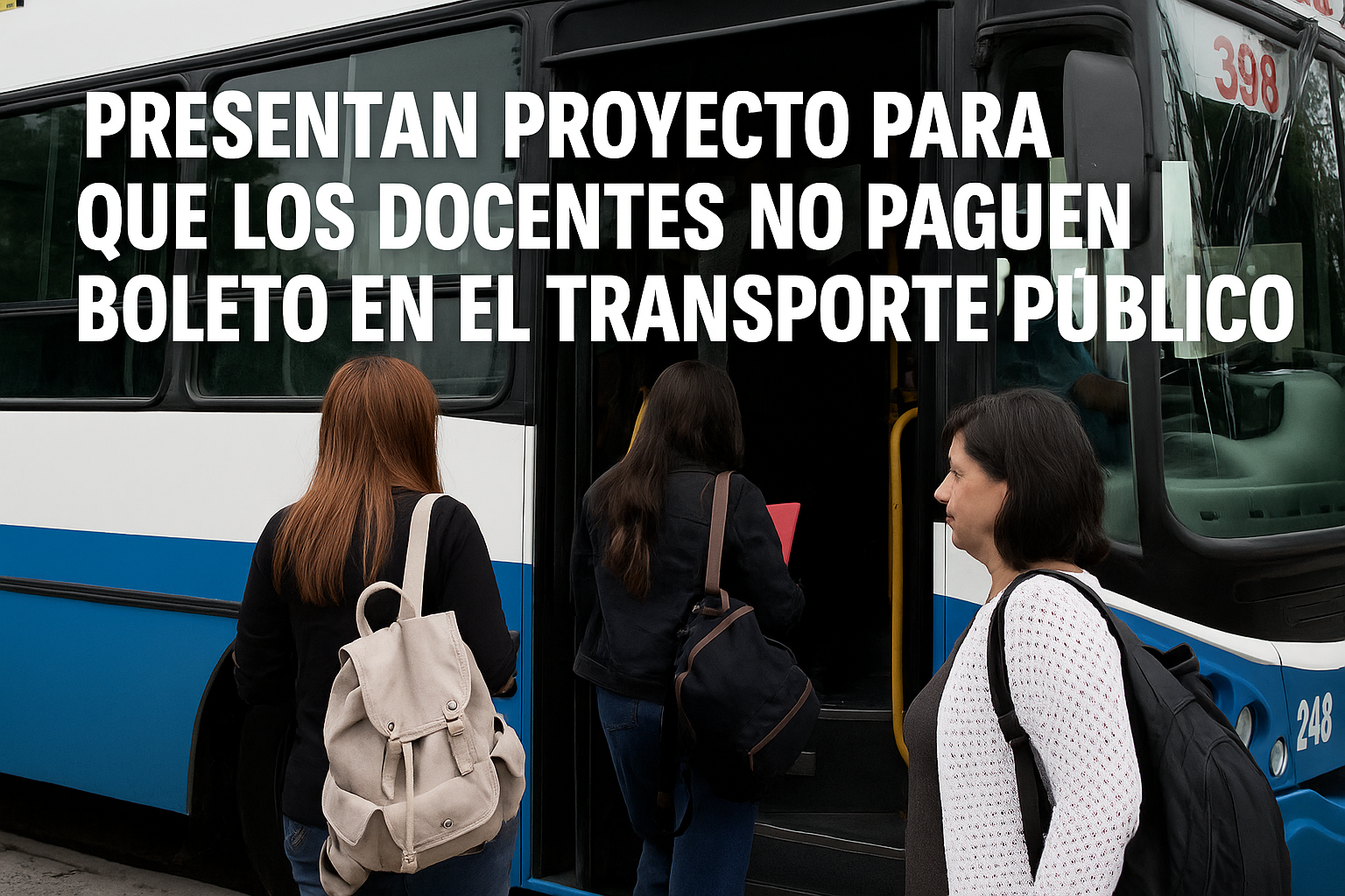 Presentan proyecto para que los docentes bonaerenses viajen gratis en el transporte público