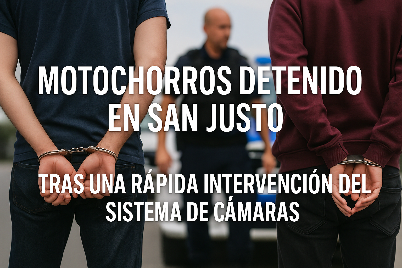 Motochorros detenidos en San Justo tras una rápida intervención del sistema de cámaras