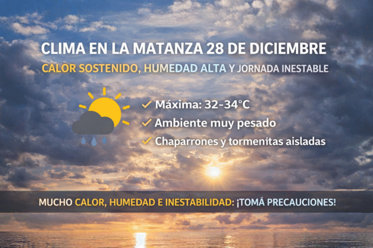 Clima en La Matanza 28 de diciembre