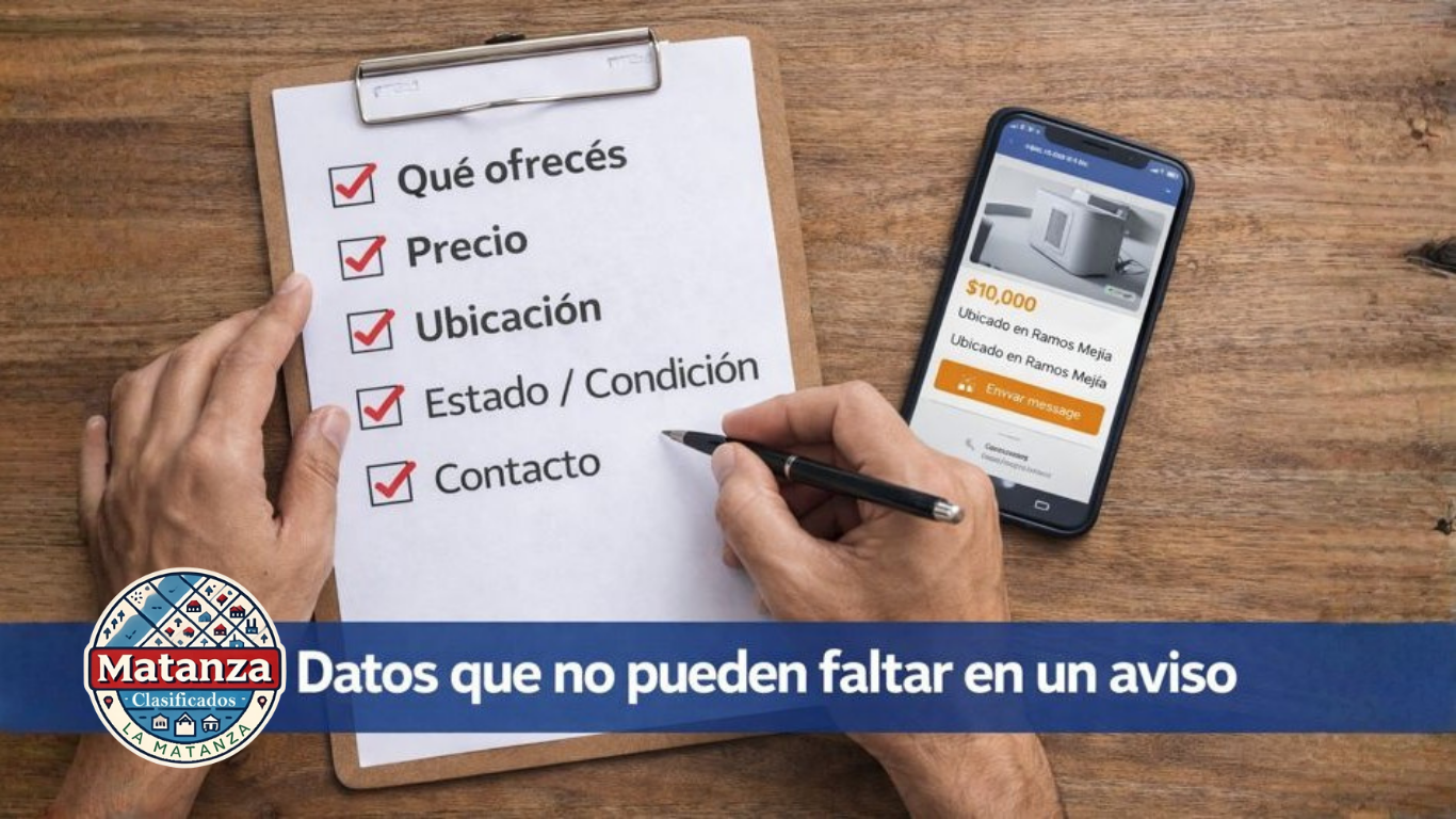 Qué datos no pueden faltar en un aviso