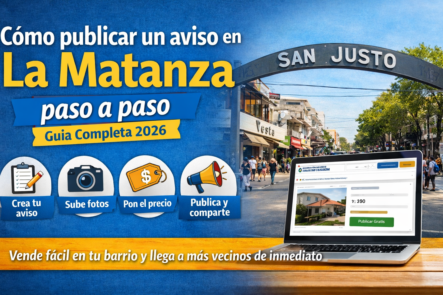 Cómo publicar un aviso en La Matanza paso a paso (Guía completa 2026)