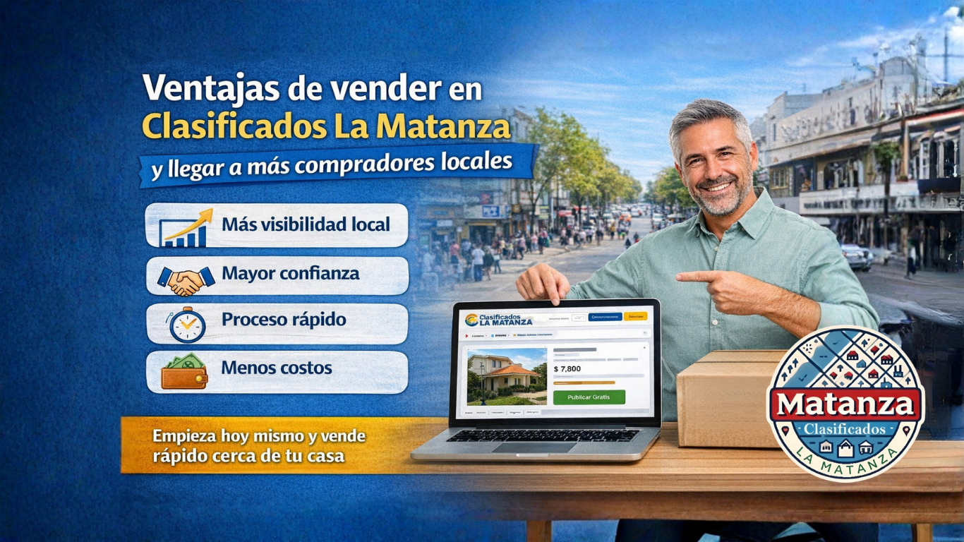 Ventajas de vender en Clasificados La Matanza y llegar a más compradores locales
