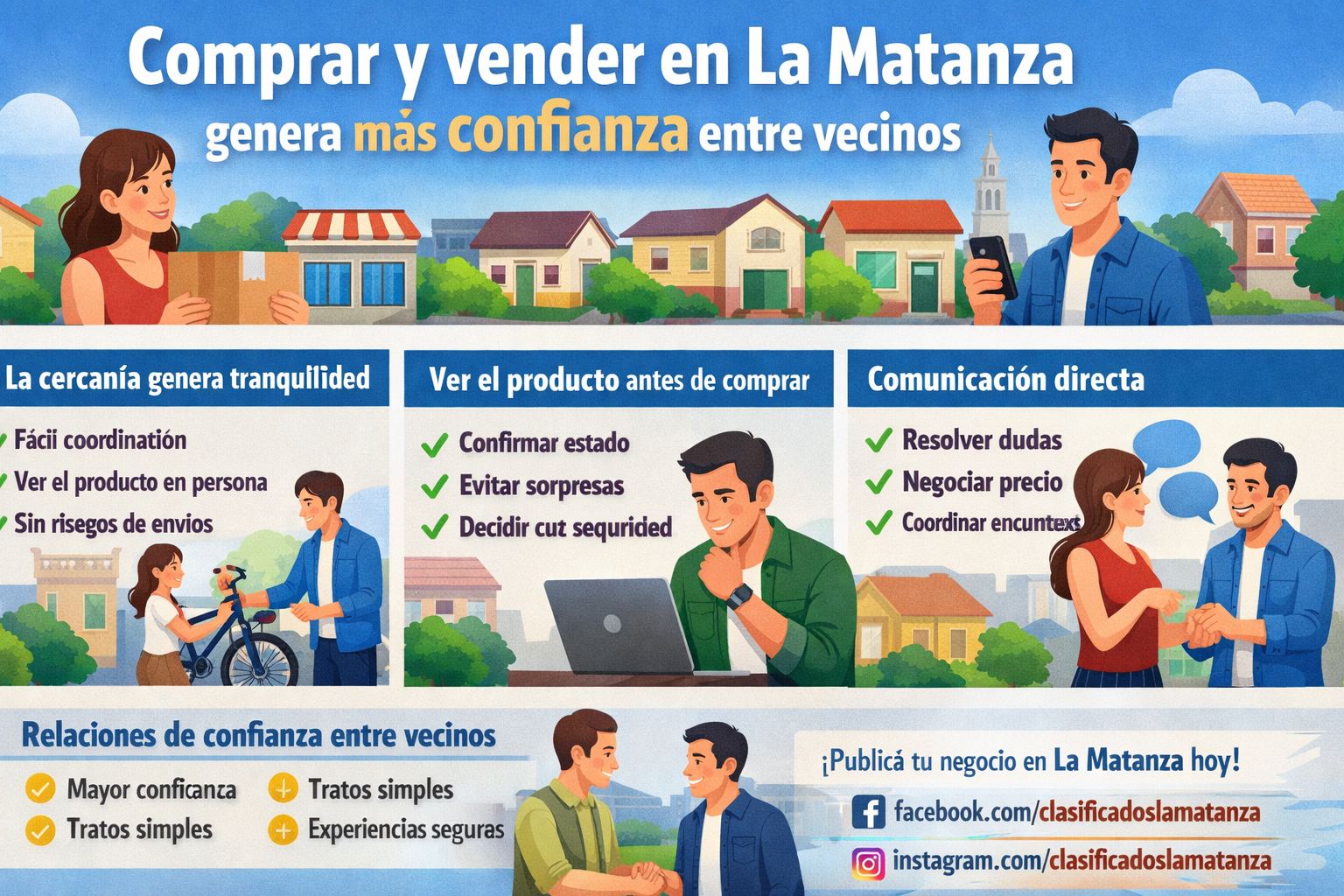 Comprar y vender en La Matanza genera más confianza entre vecinos
