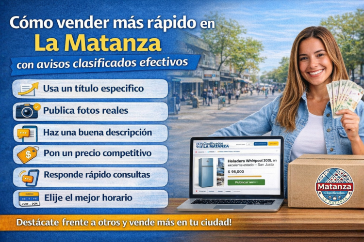 Cómo vender más rápido en La Matanza con avisos clasificados efectivos