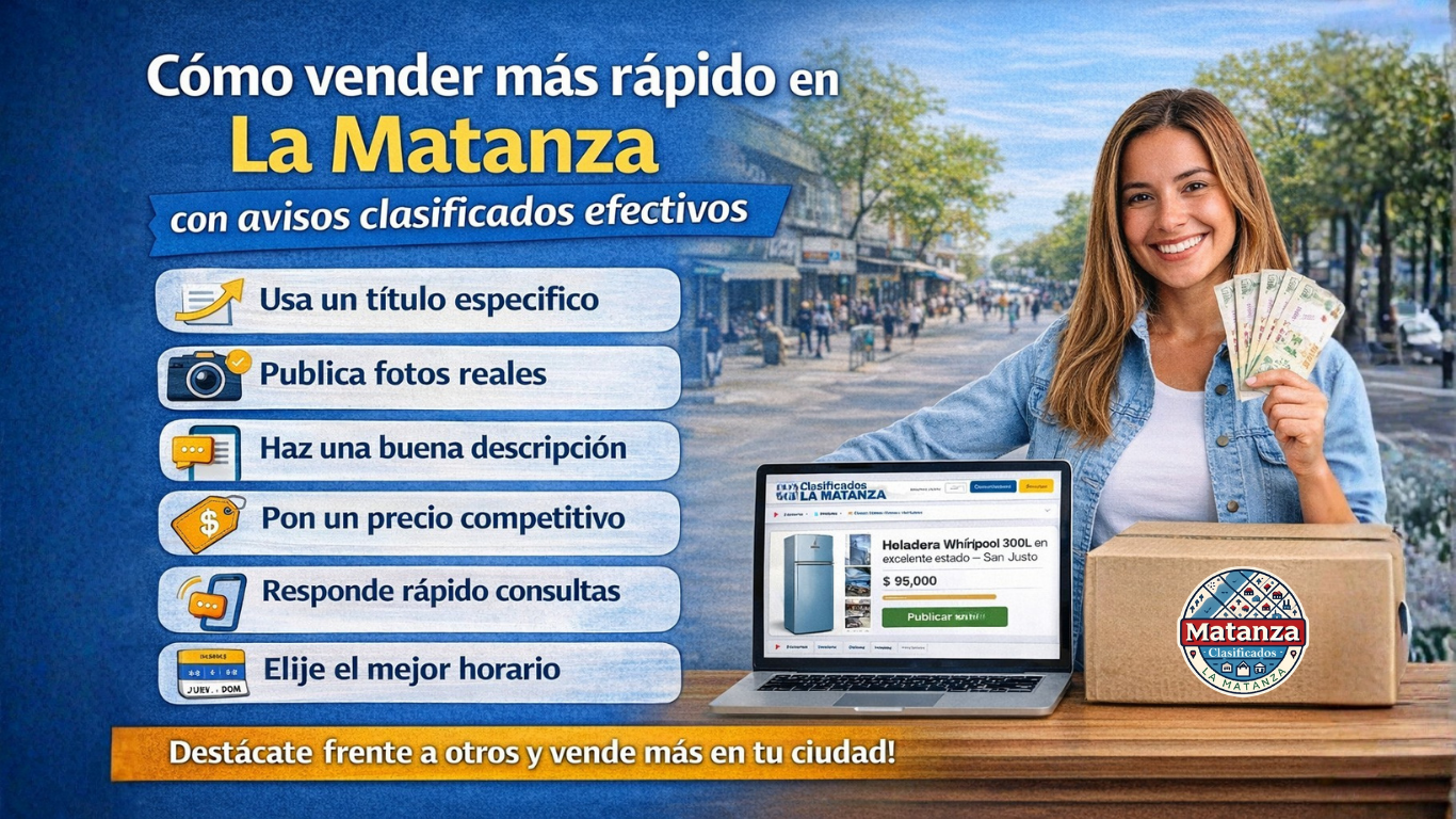 Cómo vender más rápido en La Matanza con avisos clasificados efectivos
