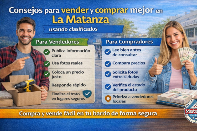 Consejos para vender y comprar mejor en La Matanza usando clasificados locales